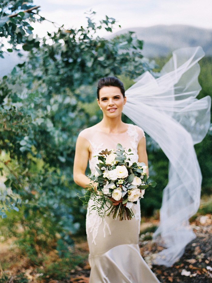 Bride portraits before the wedding ceremony