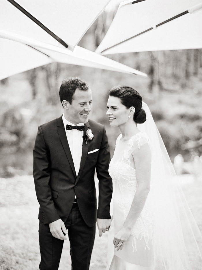 bride and groom together during ceremony