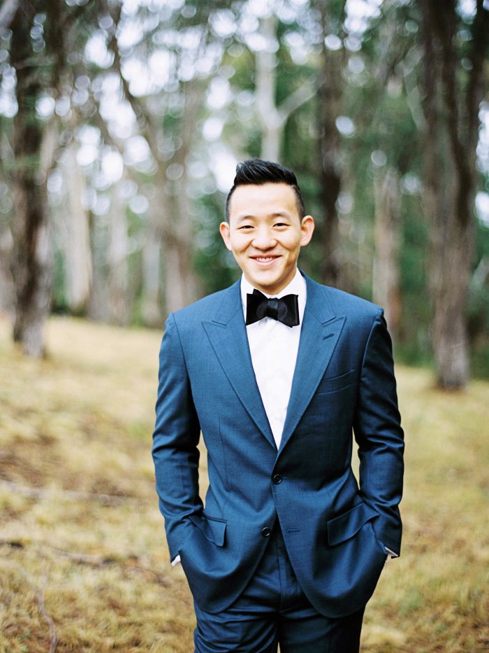 groom portraits in Daylesford wedding