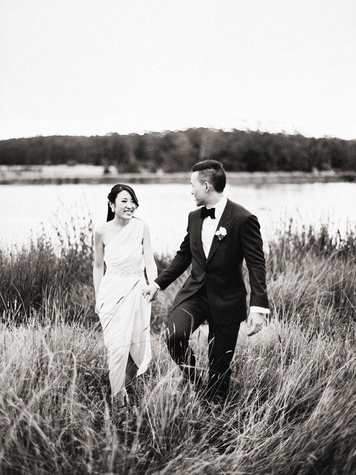 black and white film wedding photography daylesford