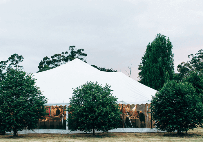 Jewish Wedding Lavandula Farm white marquee wedding daylesford hepburn springs