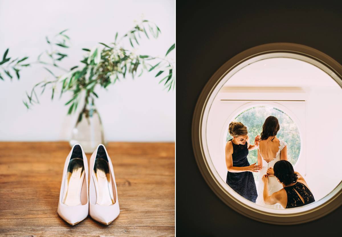 bride getting ready