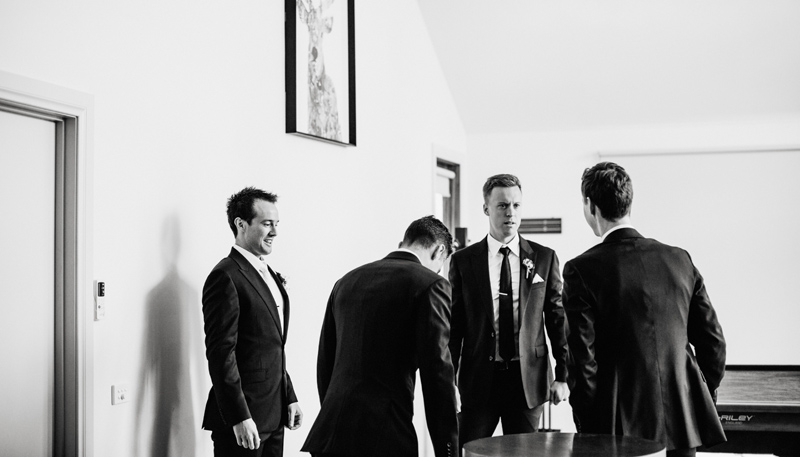 groomsman getting ready