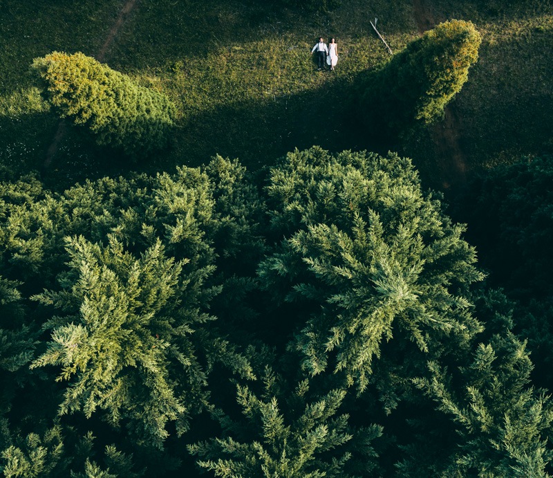 Melbourne Pre Wedding drone wedding photography