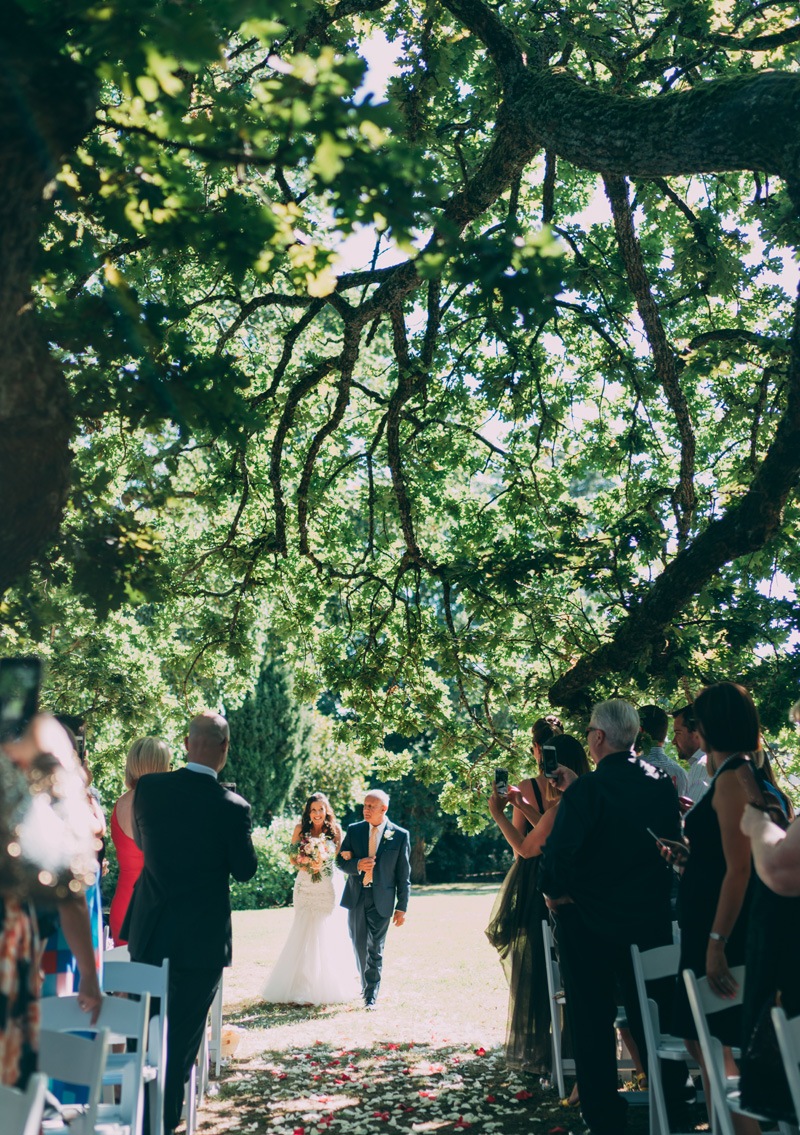 wedding aisle coombe yarra valley