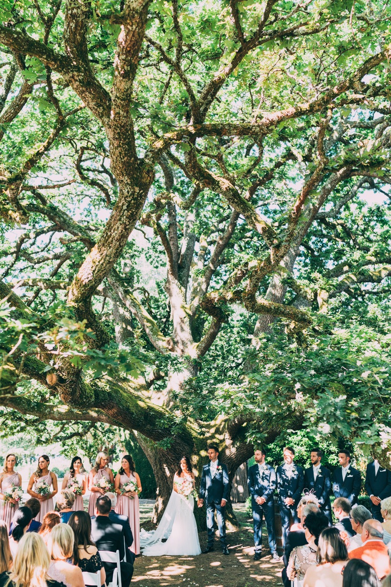oak tree wedding in the yarra valley coombe