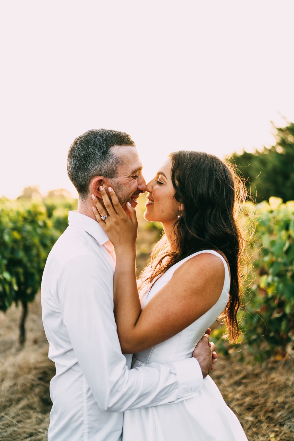 Jewish wedding sunset photographs