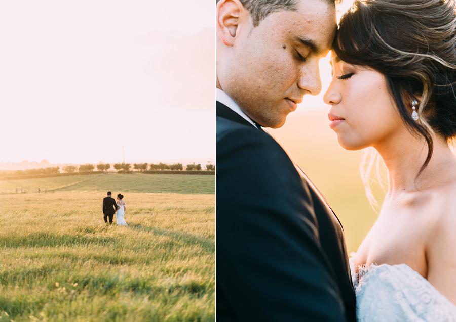 sunset wedding photographs rusty gate wedding curlewis bellarine peninsula photographer