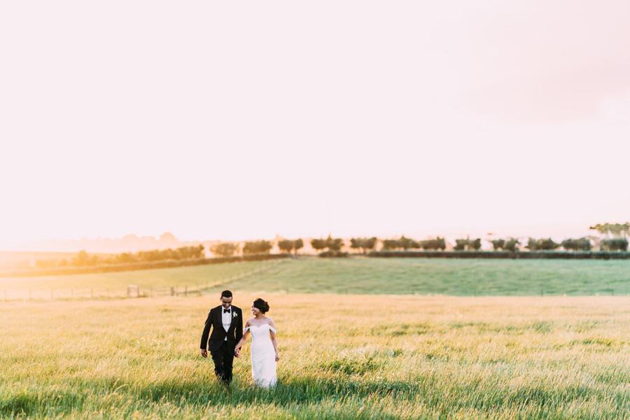 sunset wedding photographs rusty gate wedding curlewis bellarine peninsula photographer