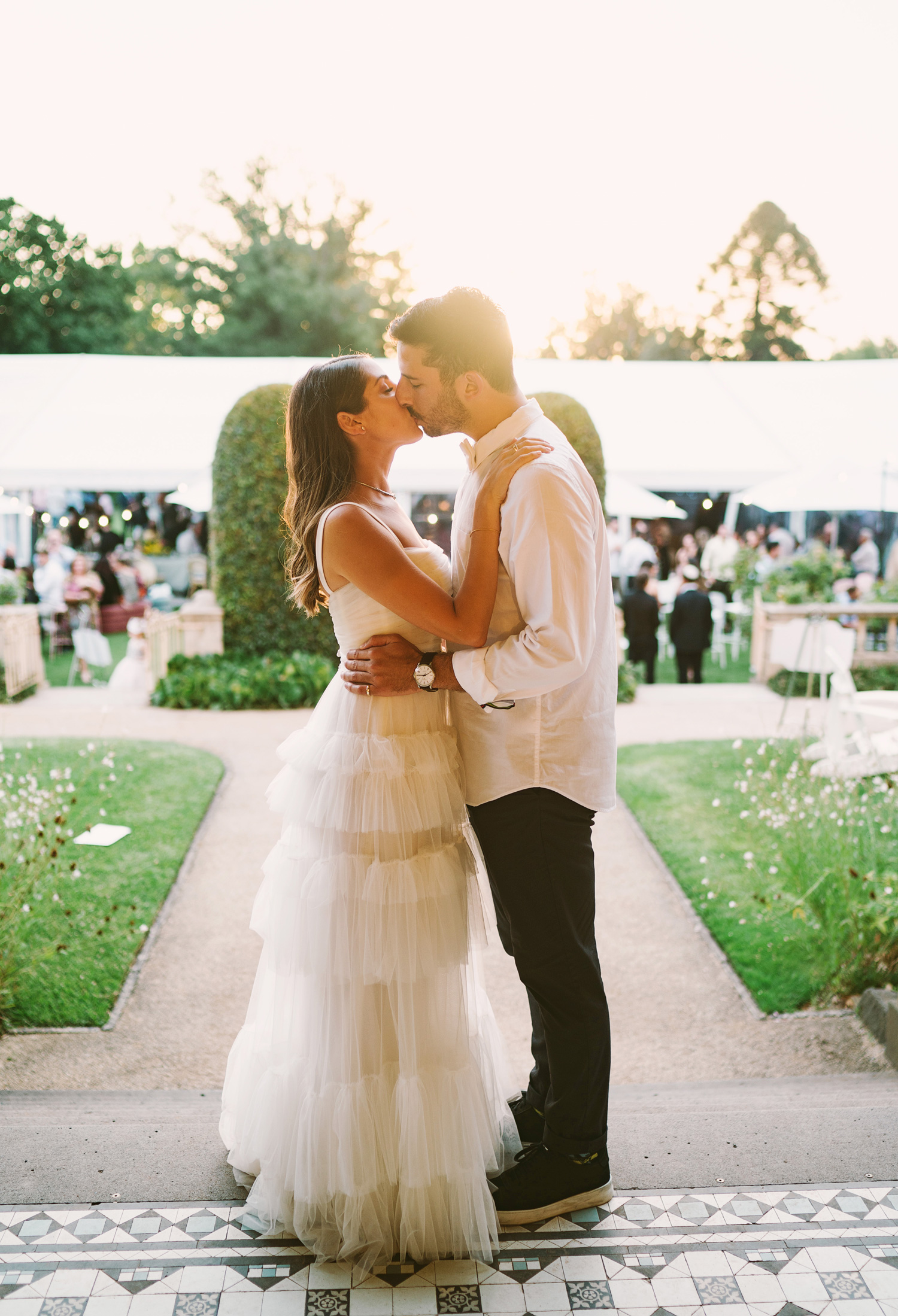 sunset wedding photos