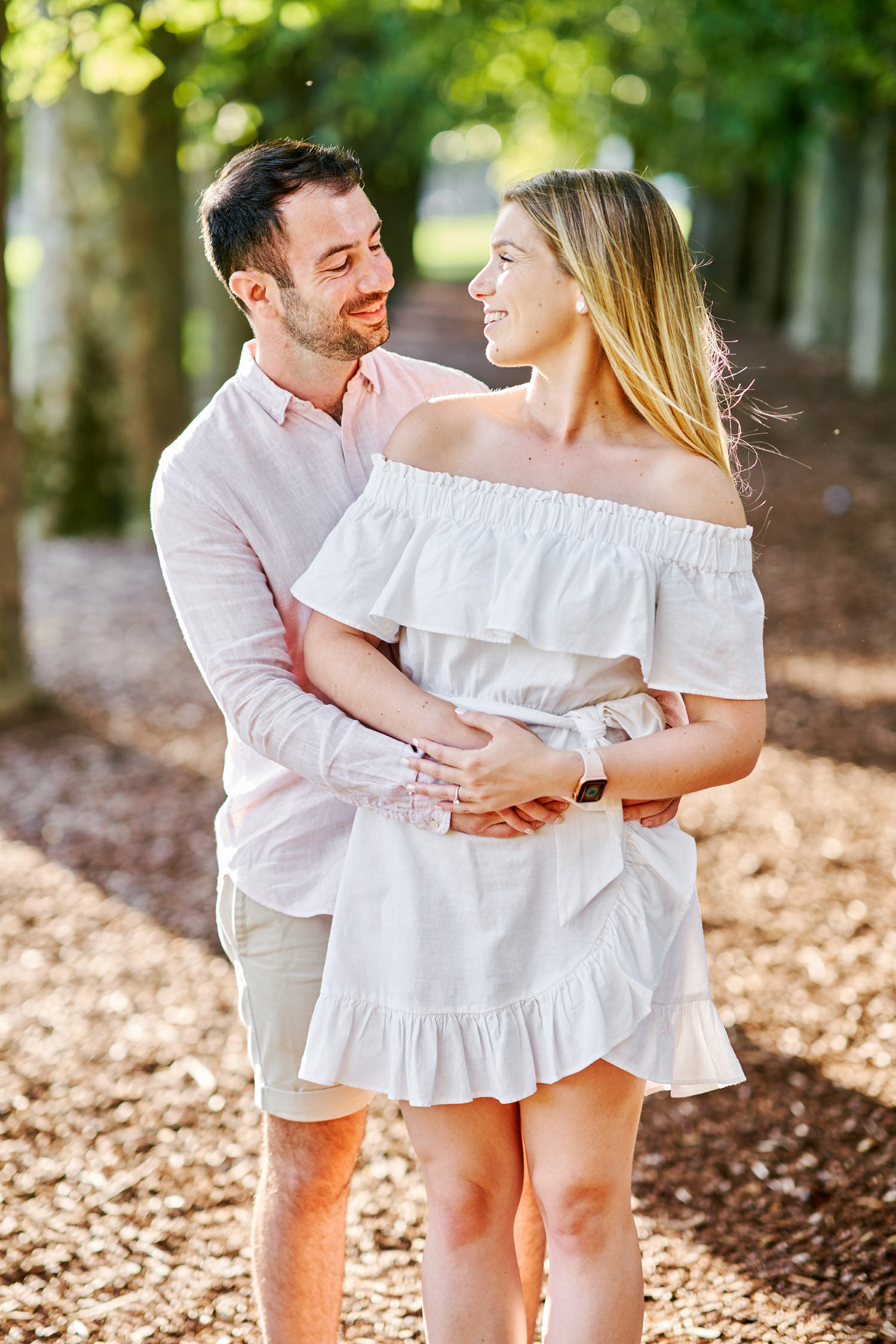 fitzroy gardens engagement session 