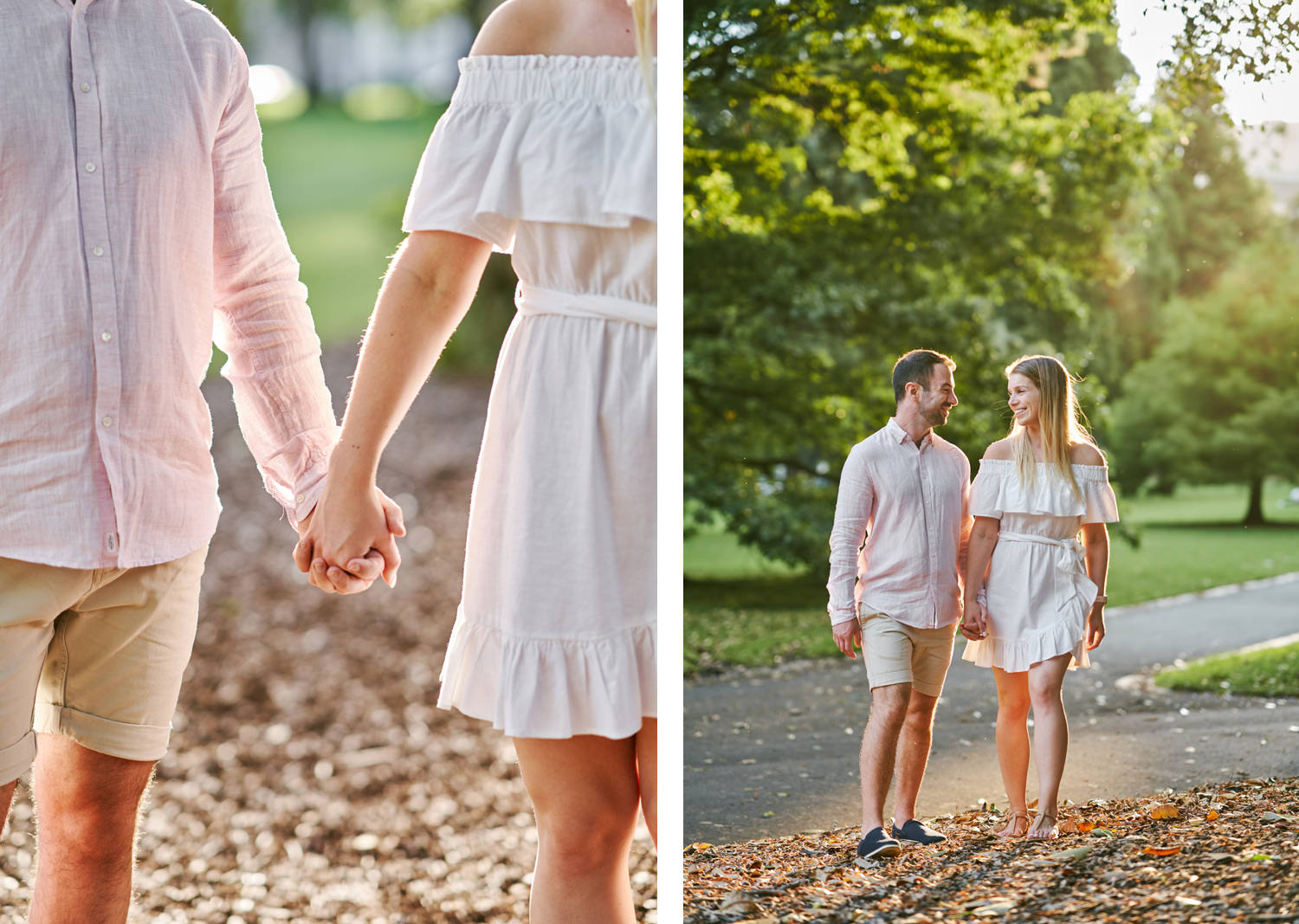 sunset engagement photography